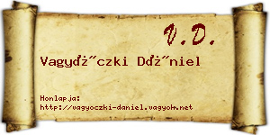 Vagyóczki Dániel névjegykártya